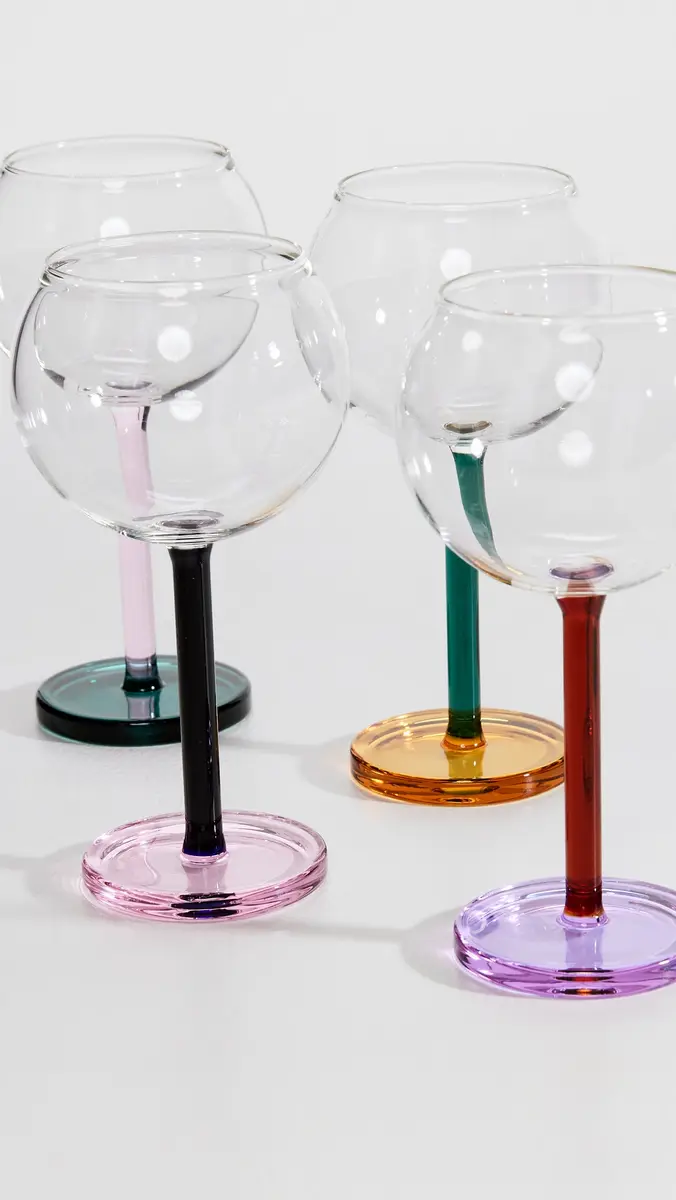 Sophie Lou Jacobsen Bilboquet Wine Glass Set of 2 | Thumbnail 4