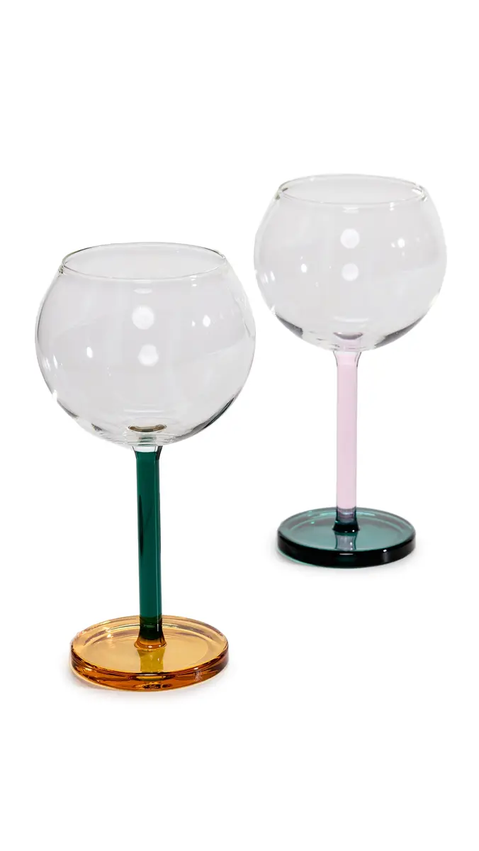 Sophie Lou Jacobsen Bilboquet Wine Glass Set of 2 | Thumbnail 5