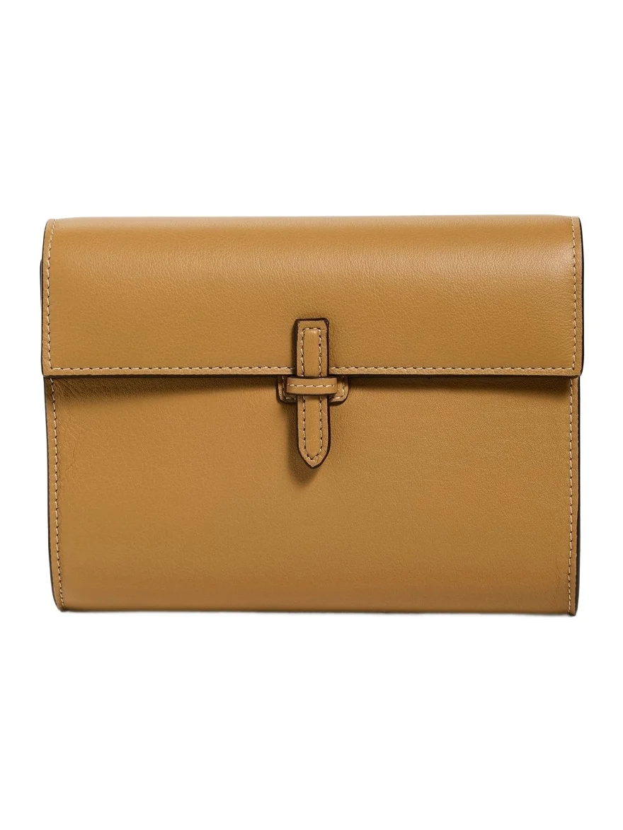 Hunting Season Small Soft Clutch in Nappa Caramel