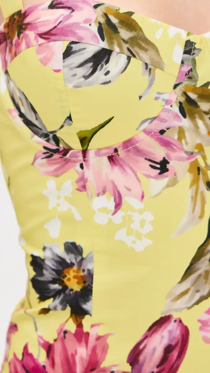 Cara Cara Santiago Dress Margaux Bloom Lemon 6 | Thumbnail 6