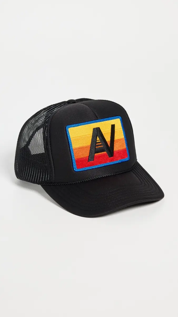 Aviator Nation Logo Rainbow Vintage Low Rise Trucker Hat | Thumbnail 2 Aviator Nation Logo Rainbow Vintage Low Rise Trucker Hat | Thumbnail 2