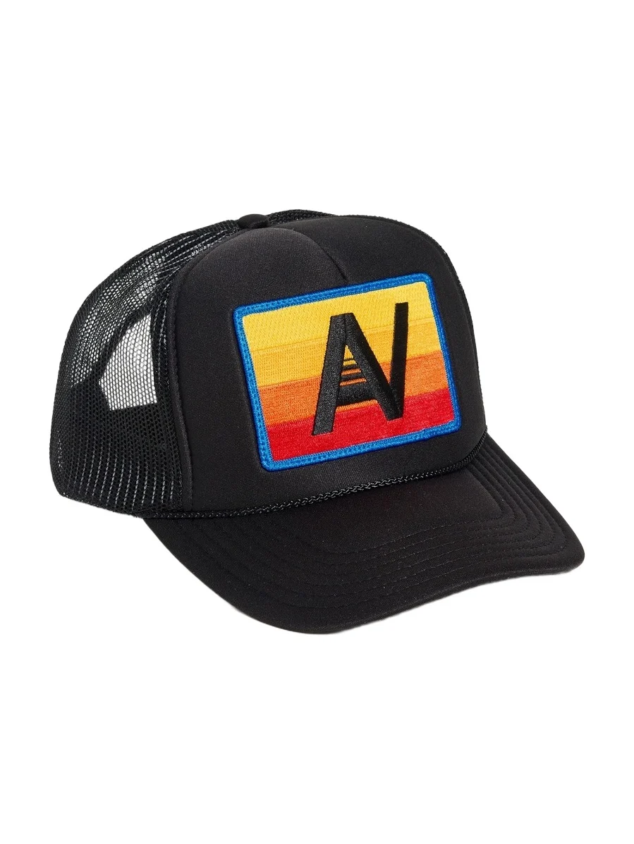 Aviator Nation Logo Rainbow Vintage Low Rise Trucker Hat
