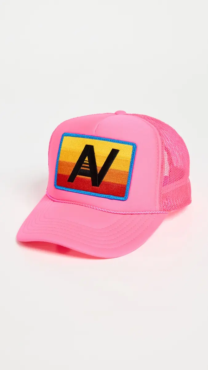 Aviator Nation Logo Rainbow Vintage Low Rise Trucker Hat | Thumbnail 2 Aviator Nation Logo Rainbow Vintage Low Rise Trucker Hat | Thumbnail 2