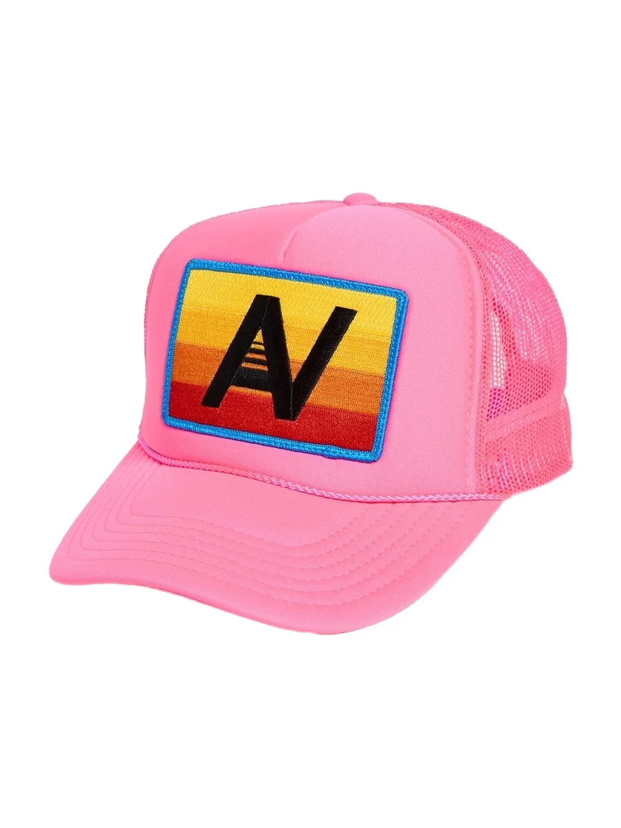 Aviator Nation Logo Rainbow Vintage Low Rise Trucker Hat
