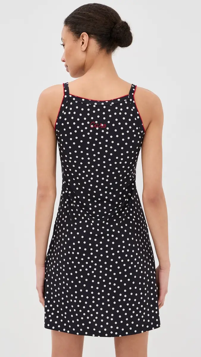 Caro Editions Slip Dress Black/White Dots | Thumbnail 3 Caro Editions Slip Dress Black/White Dots | Thumbnail 3