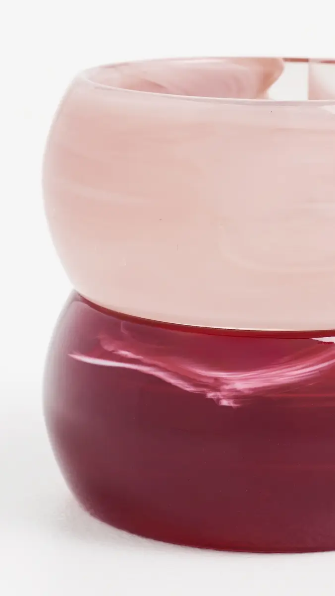 By Adina Eden Berry Blush Resin Bangle Stack Set | Thumbnail 5