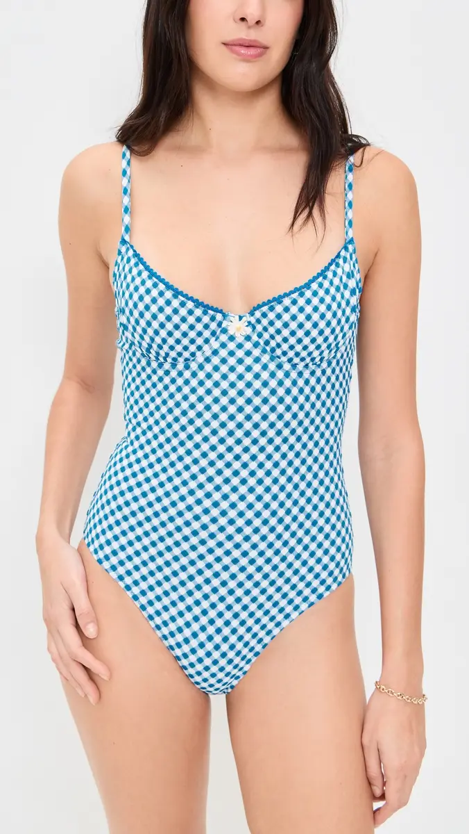 Solid & Striped The Taylor One Piece Cosmic Blue | Thumbnail 5
