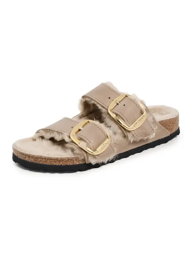 Birkenstock Arizona Big Buckle Shearling Sandals