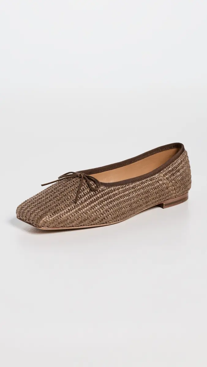 Mansur Gavriel Square Toe Ballerina Flats Anise | Thumbnail 2 Mansur Gavriel Square Toe Ballerina Flats Anise | Thumbnail 2