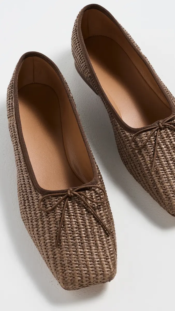 Mansur Gavriel Square Toe Ballerina Flats Anise | Thumbnail 5 Mansur Gavriel Square Toe Ballerina Flats Anise | Thumbnail 5