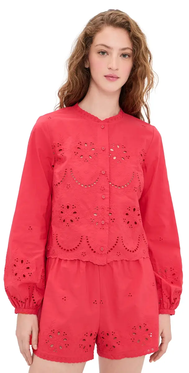 Kalena Cotton Blouse Candy Apple Kalena Cotton Blouse Candy Apple