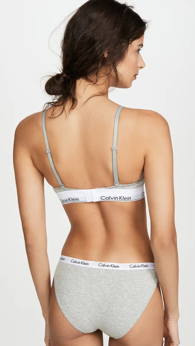 Calvin Klein Underwear Modern Cotton Lightly Lined Triangle Bralette | Thumbnail 3