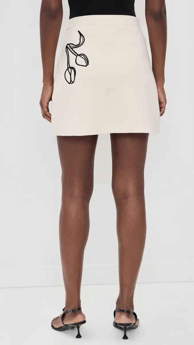 AMUR Roe Knit Skirt Pebble | Thumbnail 3