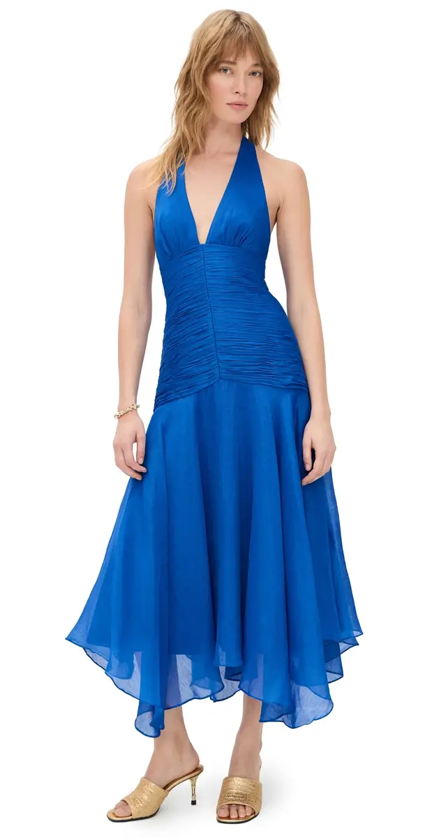 AMUR Lirielle Halter Dress Cobalt | Image 1 AMUR Lirielle Halter Dress Cobalt | Image 1