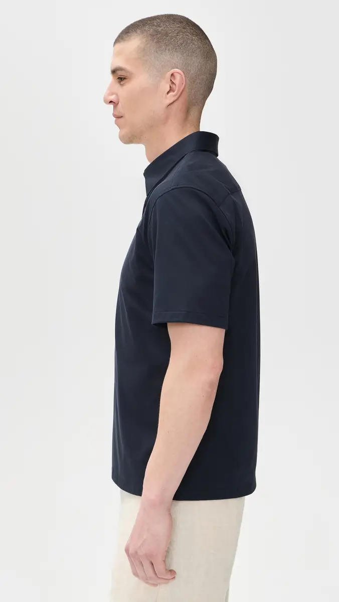 Theory Structure Knit Irving Short Sleeve Shirt | Thumbnail 4
