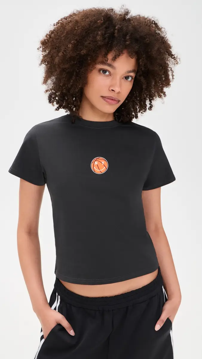 New York or Nowhere Knicks Mascot Baby Tee Black | Thumbnail 2 New York or Nowhere Knicks Mascot Baby Tee Black | Thumbnail 2
