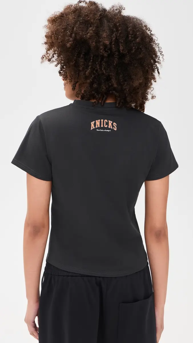 New York or Nowhere Knicks Mascot Baby Tee Black | Thumbnail 3 New York or Nowhere Knicks Mascot Baby Tee Black | Thumbnail 3