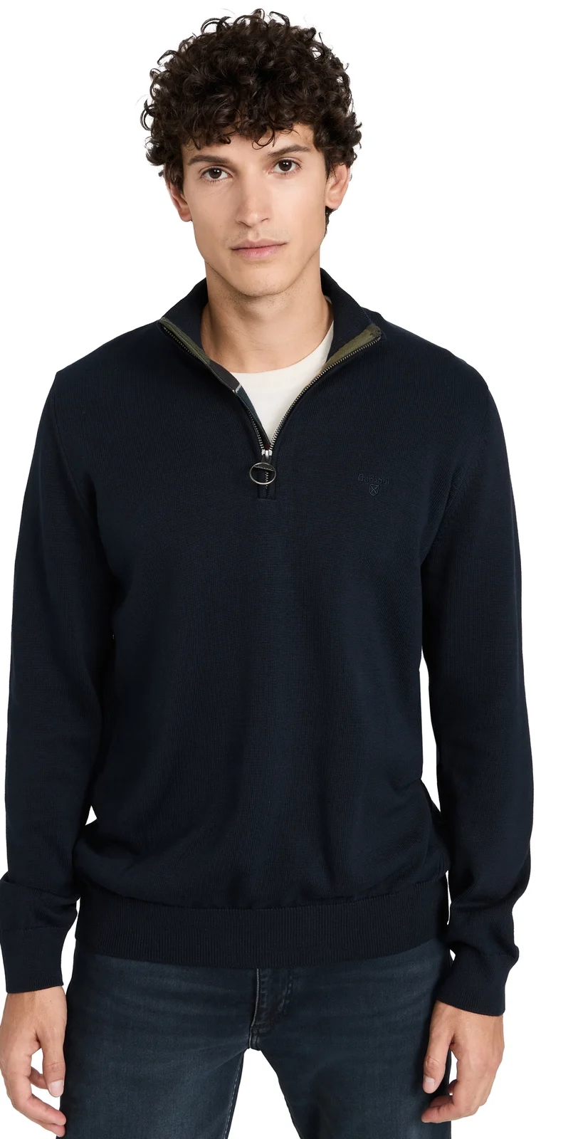 Cotton Half Zip Sweater