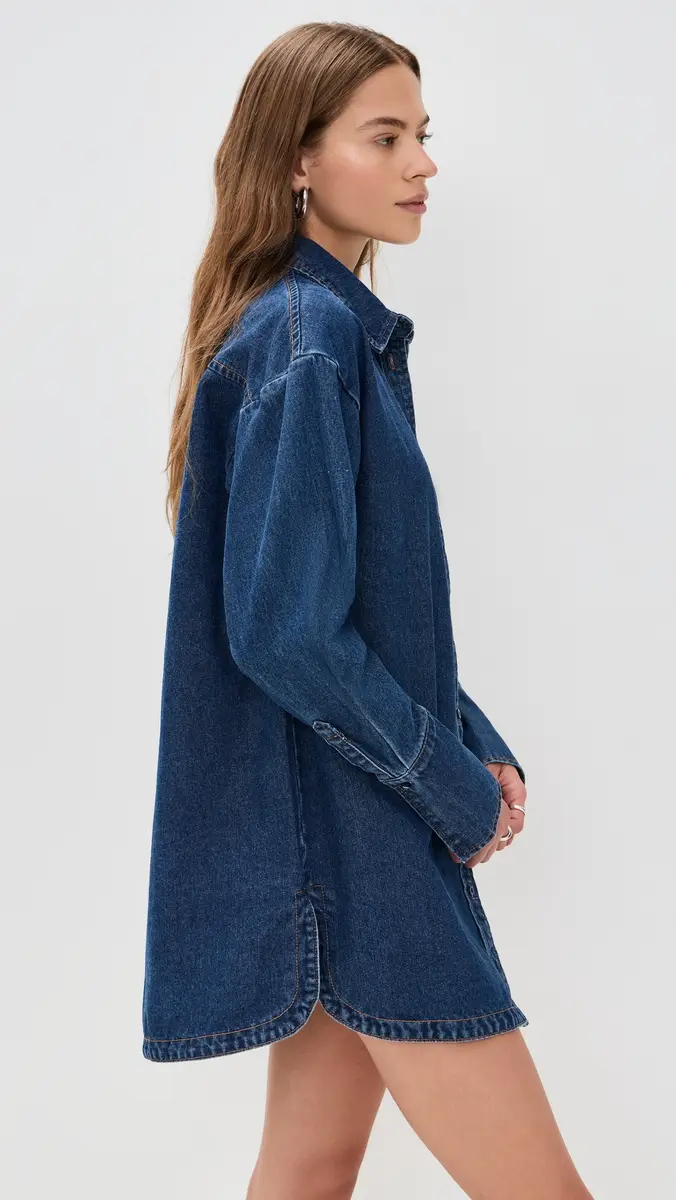 Lioness Denim Dress Dark Denim | Thumbnail 4 Lioness Denim Dress Dark Denim | Thumbnail 4