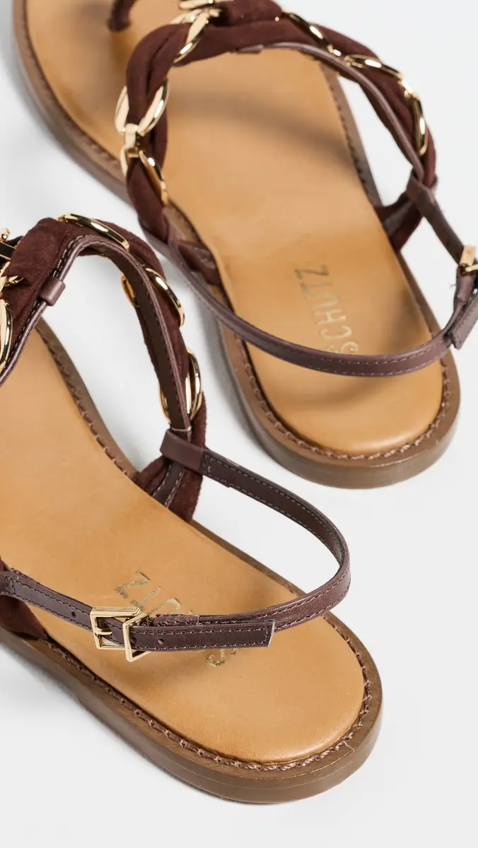 Schutz Camellia Sandals Root Brown | Thumbnail 4 Schutz Camellia Sandals Root Brown | Thumbnail 4