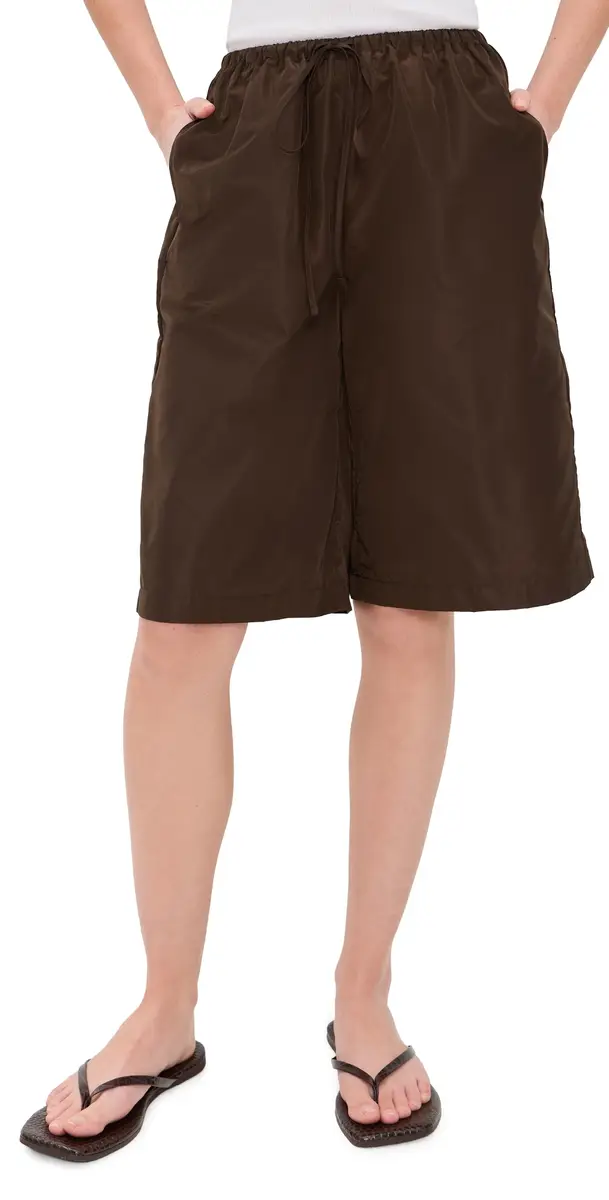 STAUD ateo Bermuda Shorts Earth | Image 1 STAUD ateo Bermuda Shorts Earth | Image 1