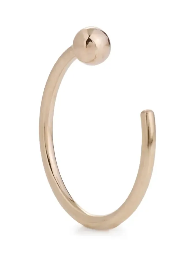 14k Gold Ball Huggie Hoop Single Earring 14k Gold Ball Huggie Hoop Single Earring