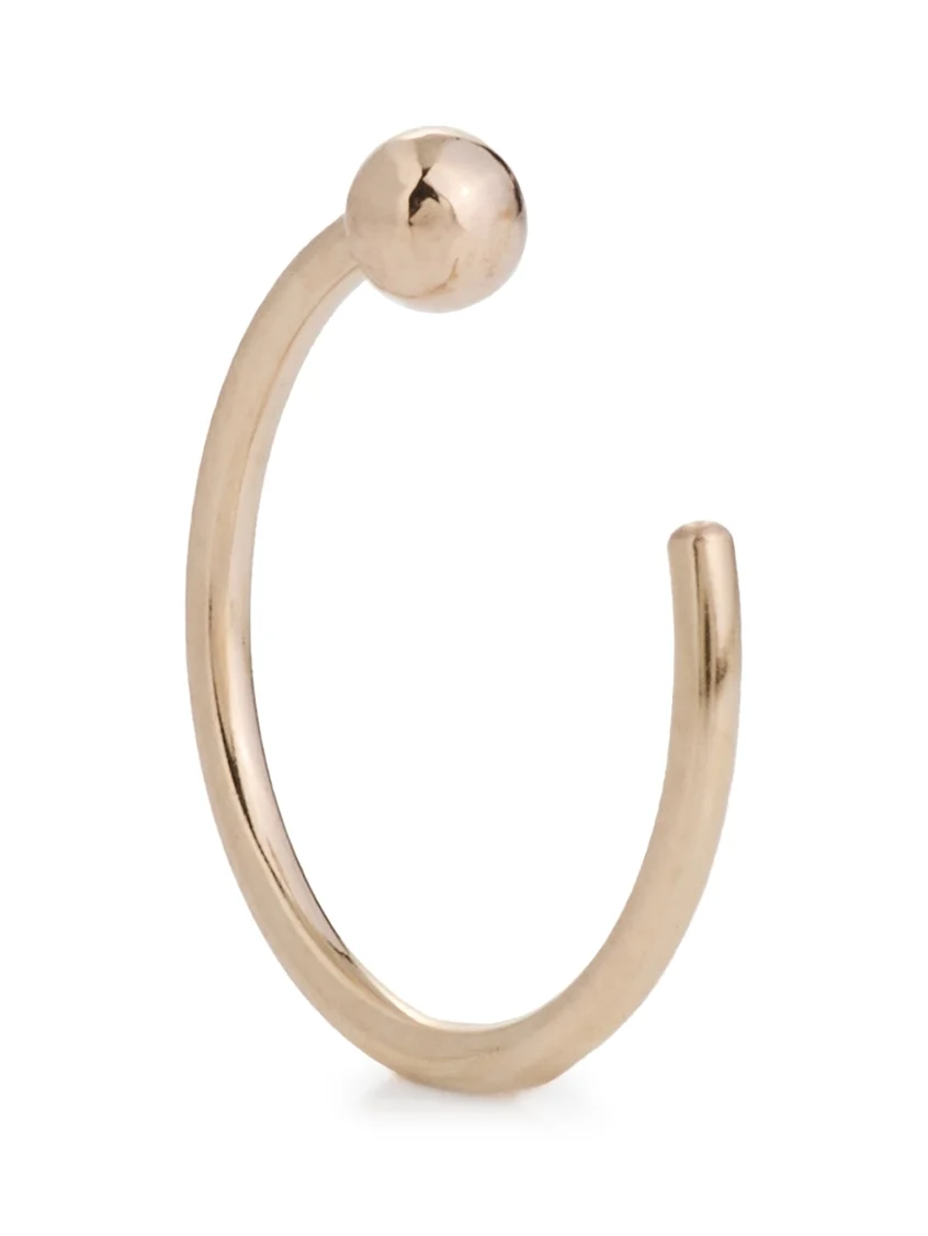 14k Gold Ball Huggie Hoop Single Earring 14k Gold Ball Huggie Hoop Single Earring
