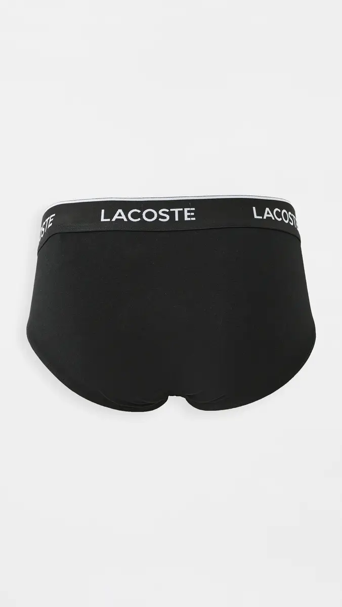 Lacoste Cotton Stretch Jersey Briefs 3 Pack | Thumbnail 3