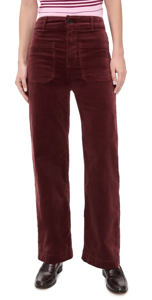 ASKK NY Sailor Velvet Pants Black Cherry | Image 1 ASKK NY Sailor Velvet Pants Black Cherry | Image 1