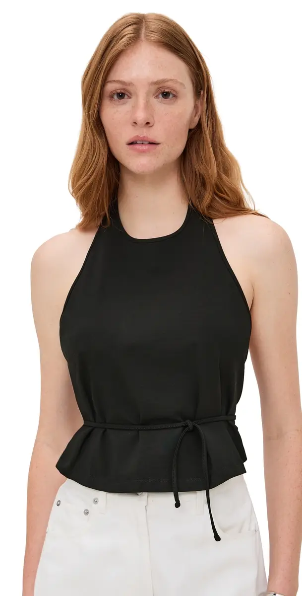 St. Agni Soft Jersey Halter Top Jet Black | Image 1 St. Agni Soft Jersey Halter Top Jet Black | Image 1