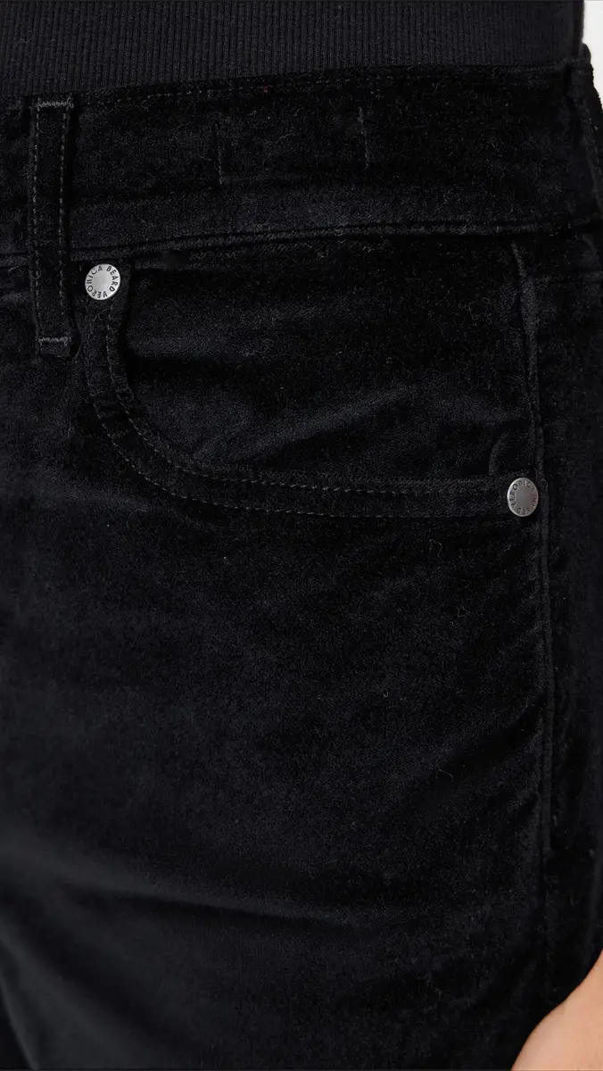 Veronica Beard Jean Taylor High Rise Wide Leg Velvet Pants Black | Thumbnail 6 Veronica Beard Jean Taylor High Rise Wide Leg Velvet Pants Black | Thumbnail 6