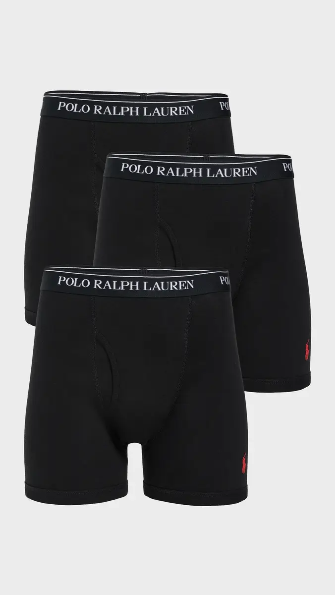 Polo Ralph Lauren Underwear Classic Fit Cotton Boxer Briefs 3 Pack | Thumbnail 2 Polo Ralph Lauren Underwear Classic Fit Cotton Boxer Briefs 3 Pack | Thumbnail 2
