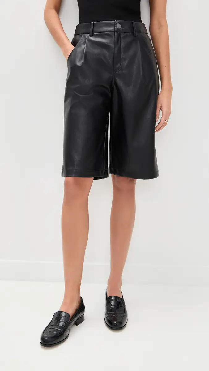 LE BOP Jade Faux Leather Shorts | Thumbnail 2 LE BOP Jade Faux Leather Shorts | Thumbnail 2