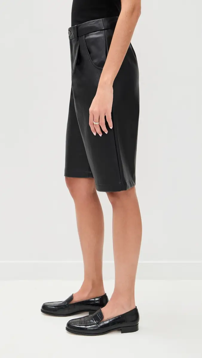LE BOP Jade Faux Leather Shorts | Thumbnail 4 LE BOP Jade Faux Leather Shorts | Thumbnail 4