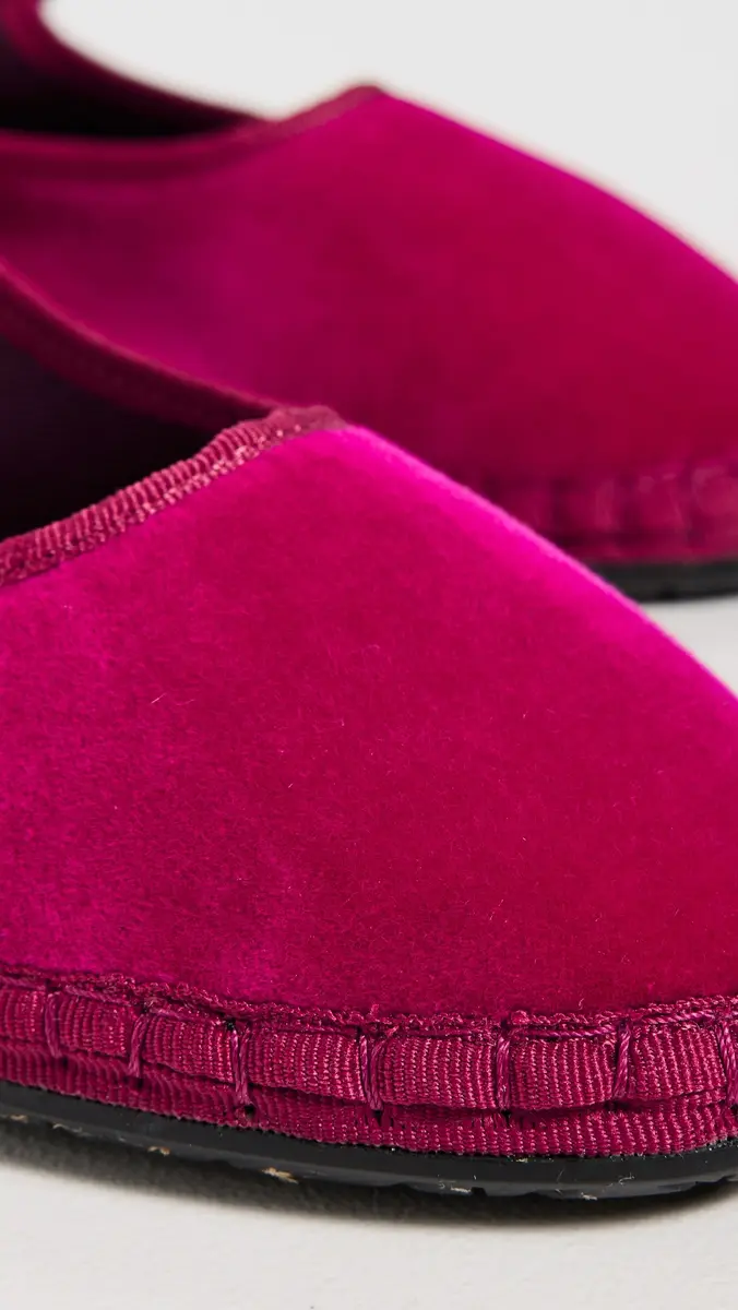 Flabelus Velvet Mary Jane Flats Pink | Thumbnail 6