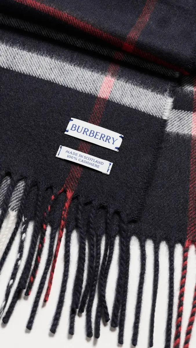 Burberry Giant Check Cashmere Scarf | Thumbnail 4