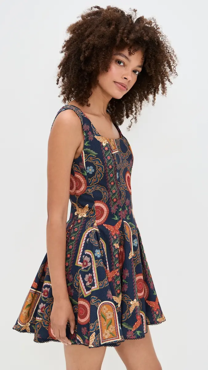 Agua Bendita Kristen Mini Dress Multicolor | Thumbnail 4
