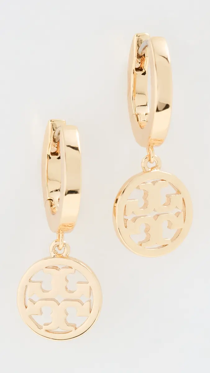 Tory Burch Icon Huggie Hoop Earrings | Thumbnail 4