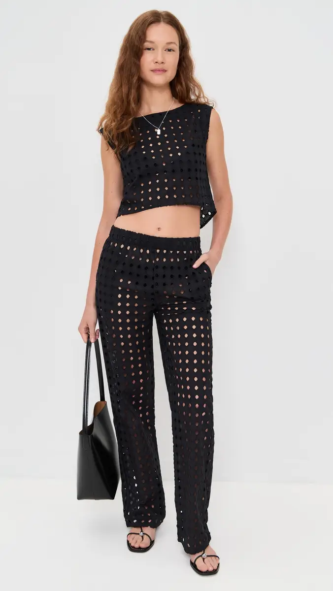 LE BOP Eyelet Odette Cropped Top | Thumbnail 5