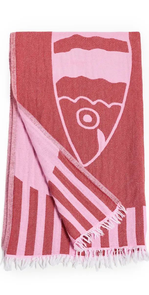 Hat Attack Novelty Turkish Towel Pink/Red One Size | Image 1 Hat Attack Novelty Turkish Towel Pink/Red One Size | Image 1