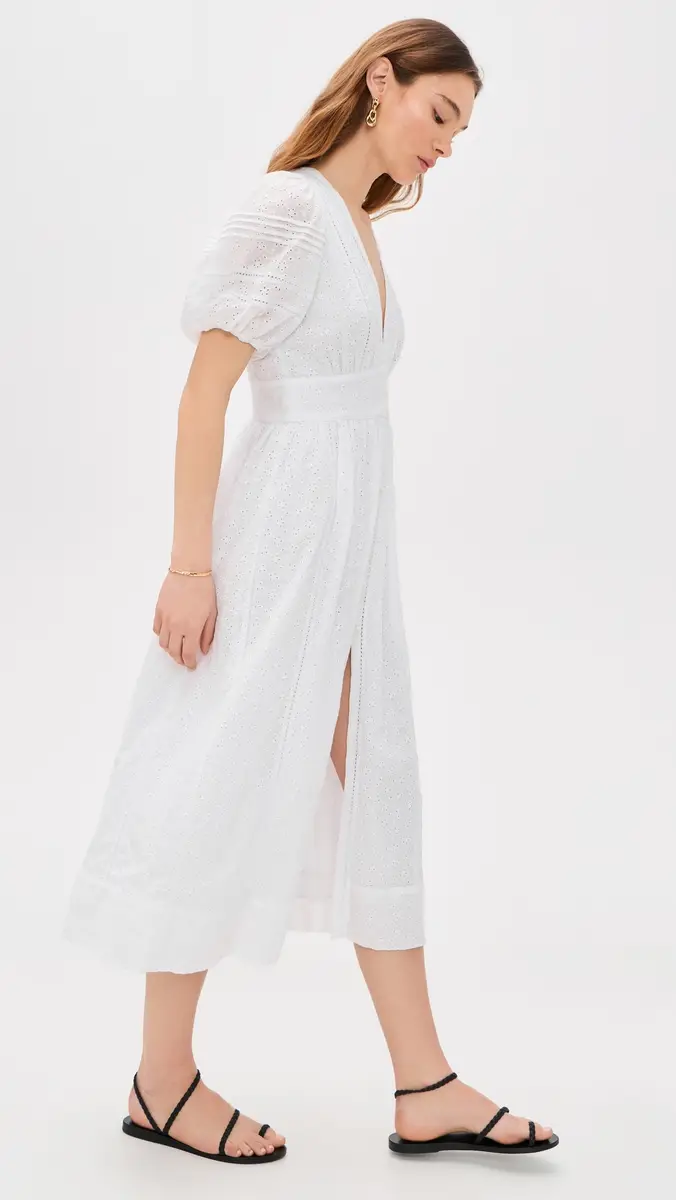 Poupette St Barth Reine Midi Dress | Thumbnail 4