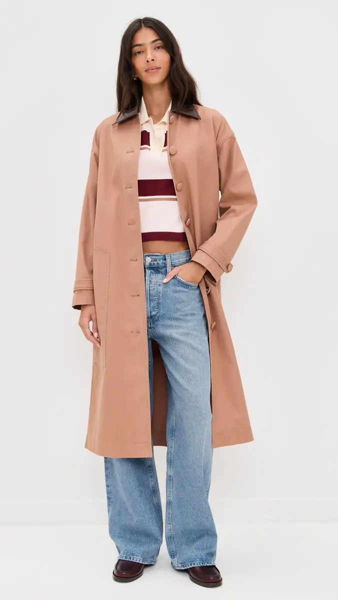 LE BOP Karla Long Oversized Utility Barn Jacket | Thumbnail 2 LE BOP Karla Long Oversized Utility Barn Jacket | Thumbnail 2