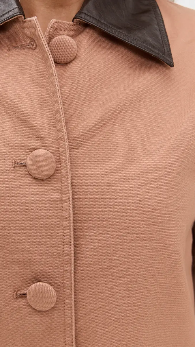 LE BOP Karla Long Oversized Utility Barn Jacket | Thumbnail 6 LE BOP Karla Long Oversized Utility Barn Jacket | Thumbnail 6