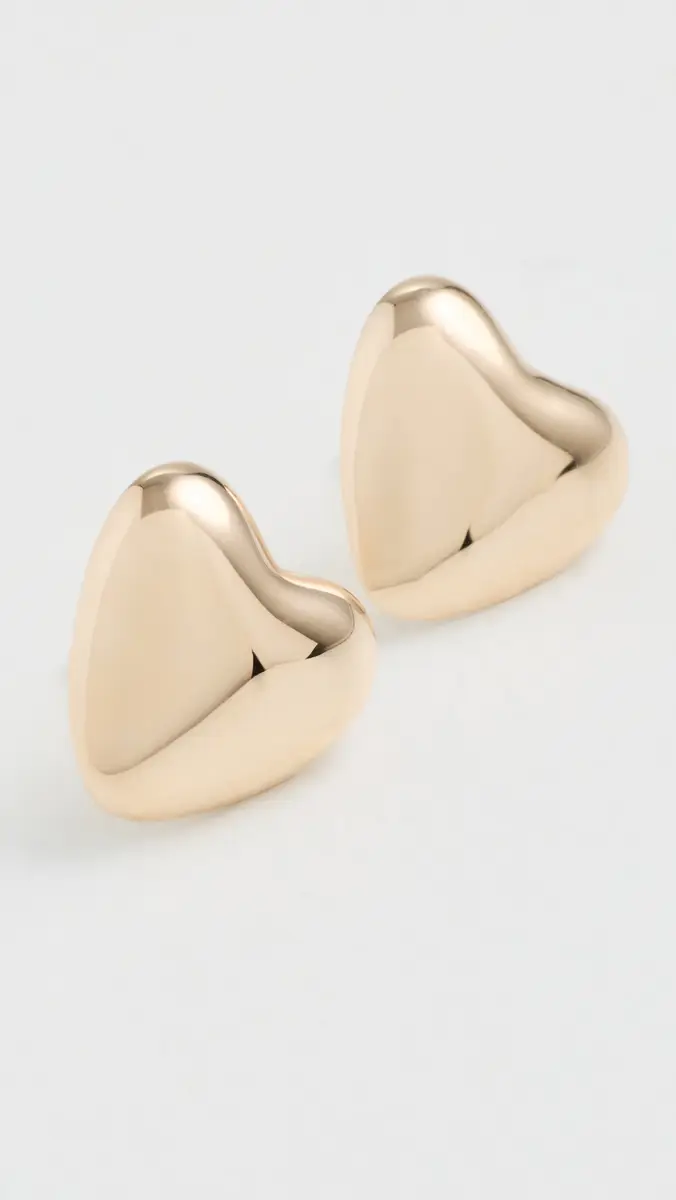 Annika Inez Mini Heart Studs | Thumbnail 4
