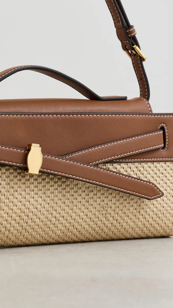Veronica Beard Raffia Dash Clutch Hazelwood Natural One Size | Thumbnail 5