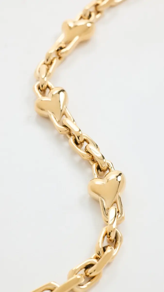 JENNY BIRD Art Heart Chain Bracelet High Polish Gold One Size | Thumbnail 4