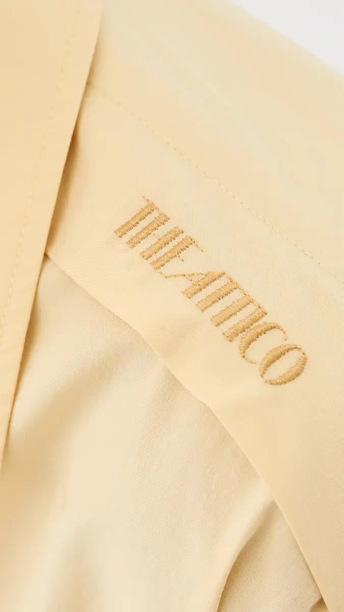The Attico Mini Shirt Dress Pale Yellow | Thumbnail 5 The Attico Mini Shirt Dress Pale Yellow | Thumbnail 5