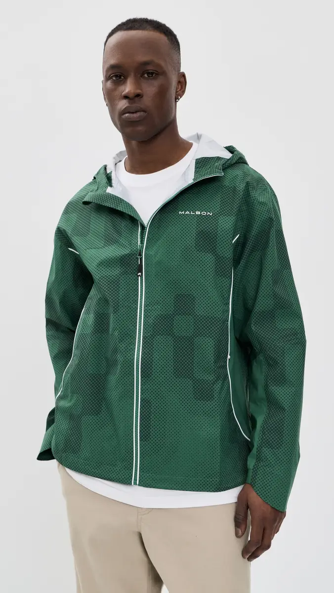 Malbon Performance Full Zip Rain Jacket | Thumbnail 2 Malbon Performance Full Zip Rain Jacket | Thumbnail 2
