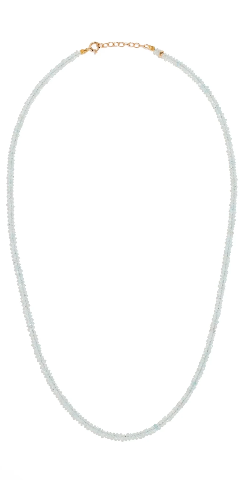 March Aquamarine Beaded Necklace March Aquamarine Beaded Necklace