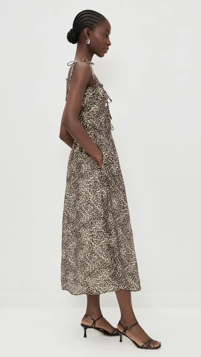 MINKPINK Tahlia Midi Dress Leopard | Thumbnail 4 MINKPINK Tahlia Midi Dress Leopard | Thumbnail 4